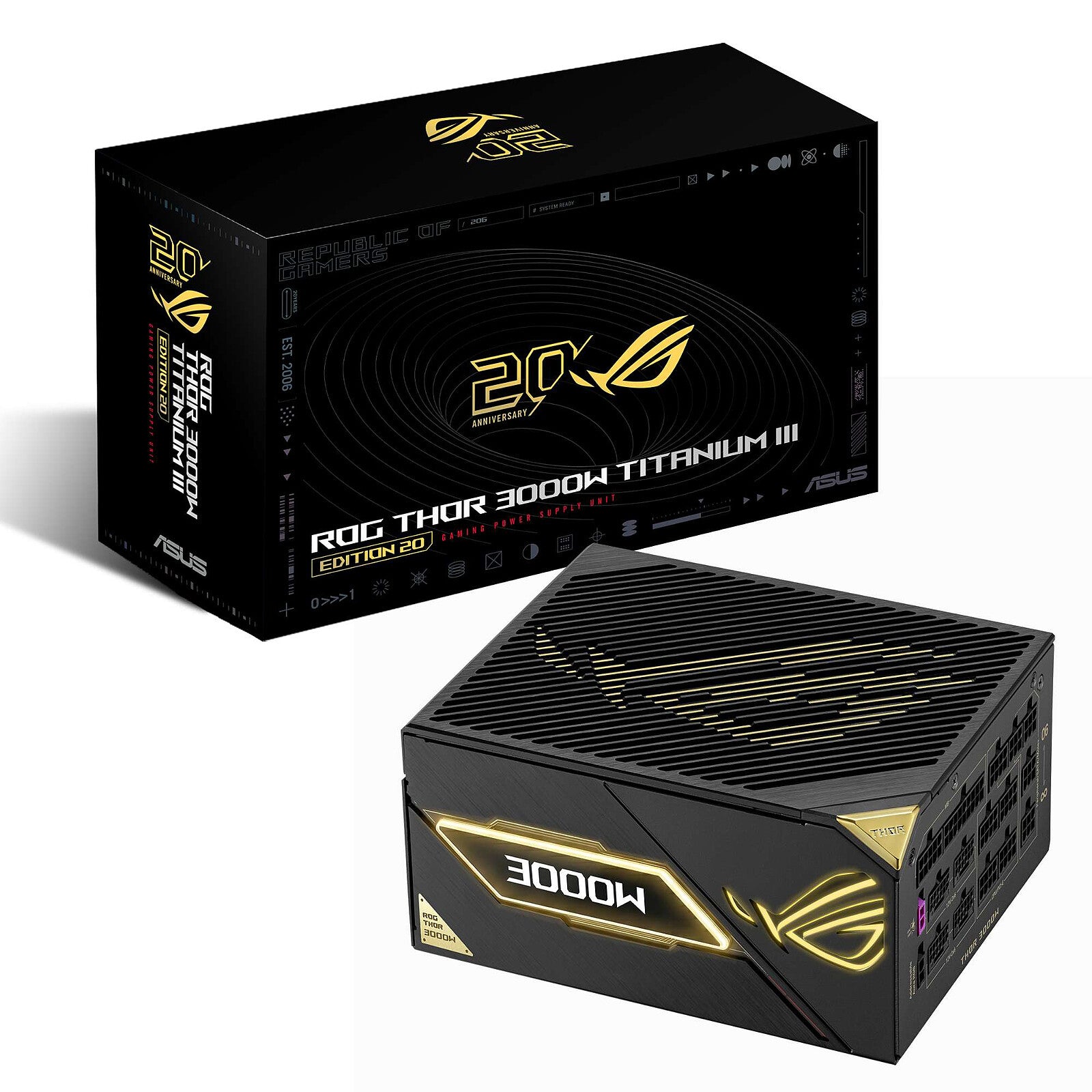 ASUS ROG Thor 3000W Titanium III EDITION 20 (ROG Equalizer)